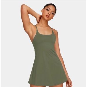 Halara Exercise Dress. Moss Green Small